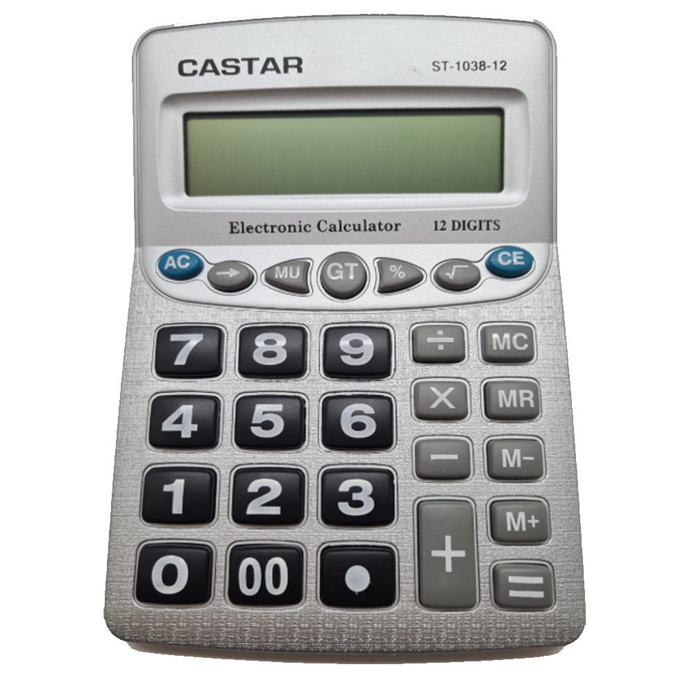 Calculadora Digital De Mesa Comercial Escritório Display 12 Dígitos