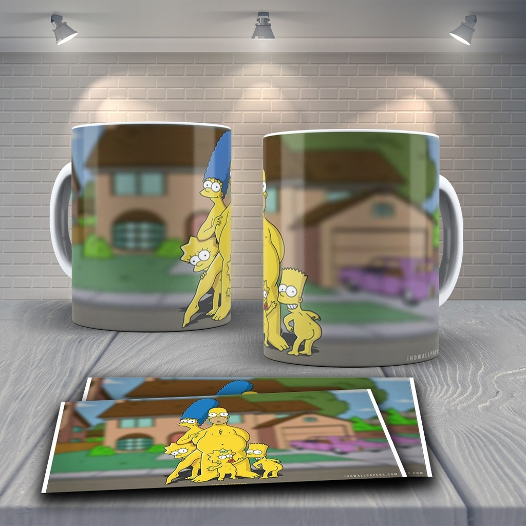 Caneca com sua Imagem Desenho Animado Simpsons
