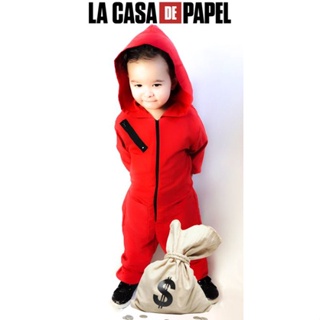 Fantasia La Casa De Papel Infantil em Oferta na Shopee