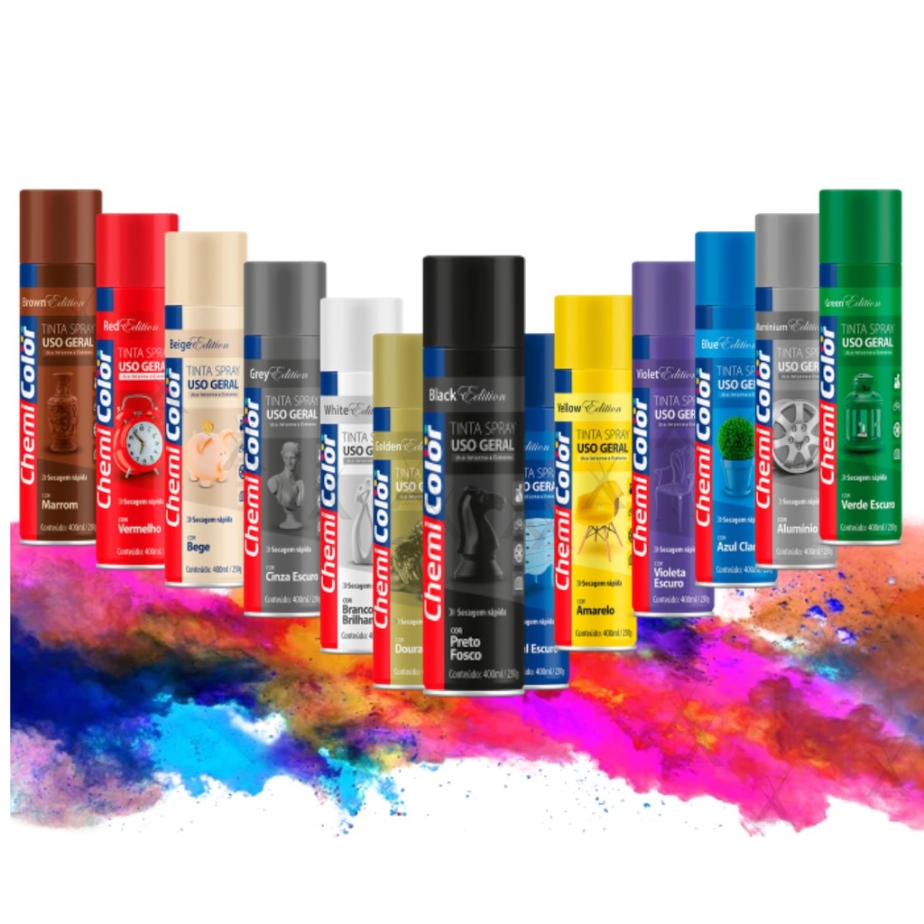 Tinta Spray Uso Geral Cores 400ml