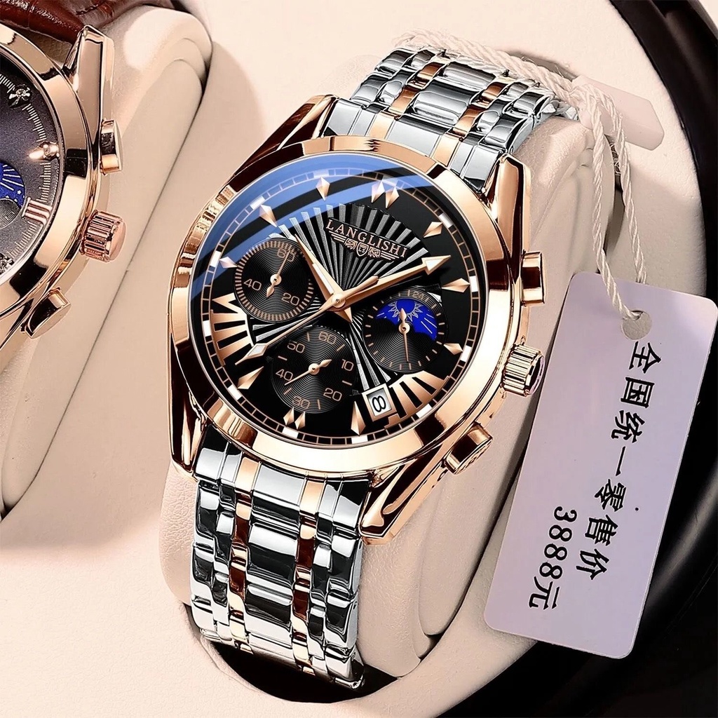 Poedagar Marca Superior Relógios Esportivos Luxuosos Masculinos Moda Completa Aço Quartzo Pulso Relógio Masculino Data