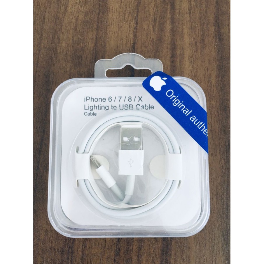 Cabo Carregador para iPhone 5 iPhone 6 iPhone 7 iPhone 8 e iPhone X Novo na Caixa Original
