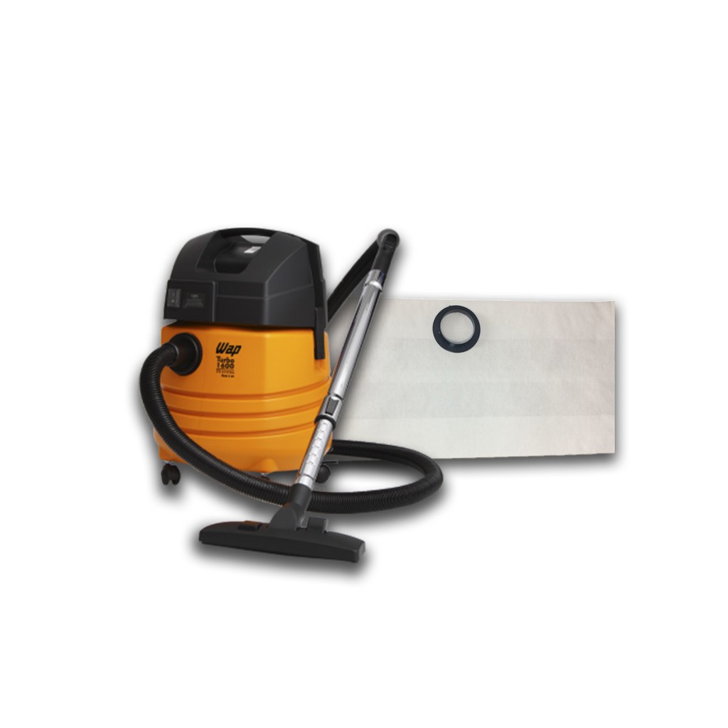 3 Sacos Descartáveis Compatíveis Para Aspirador de Pó WAP Turbo 1600 (Bocal de Encaixe 6,3 cm)