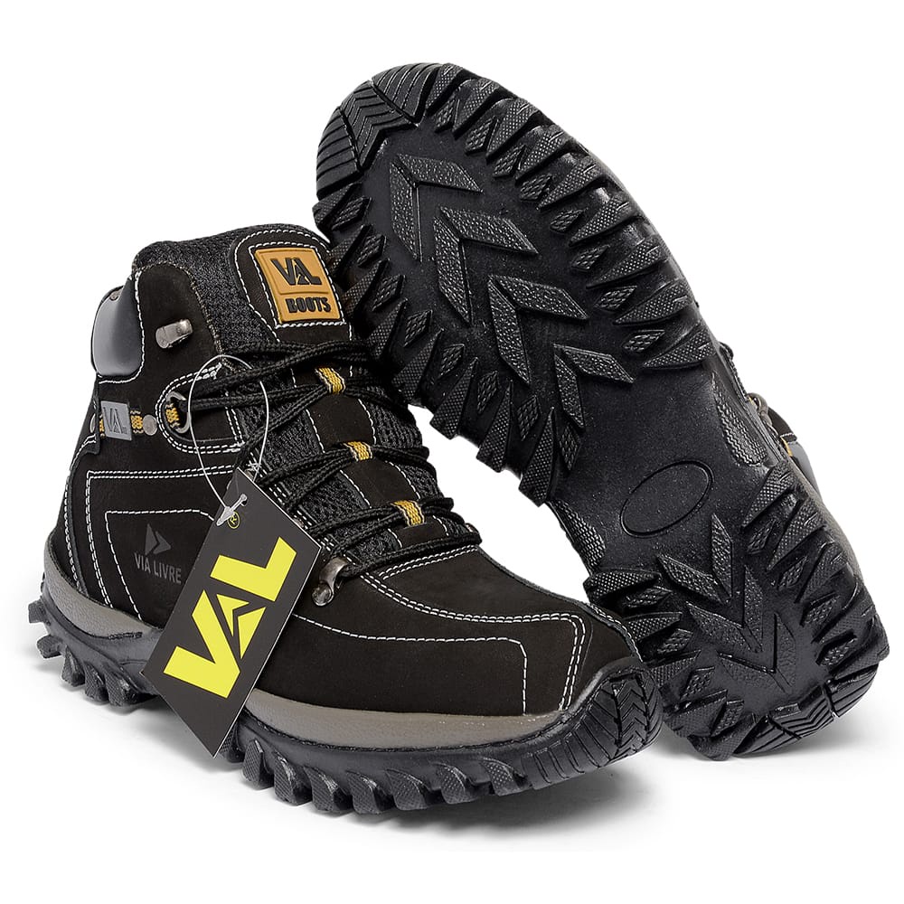 bota Coturno Adventure trilha Masculino Original Em Couro