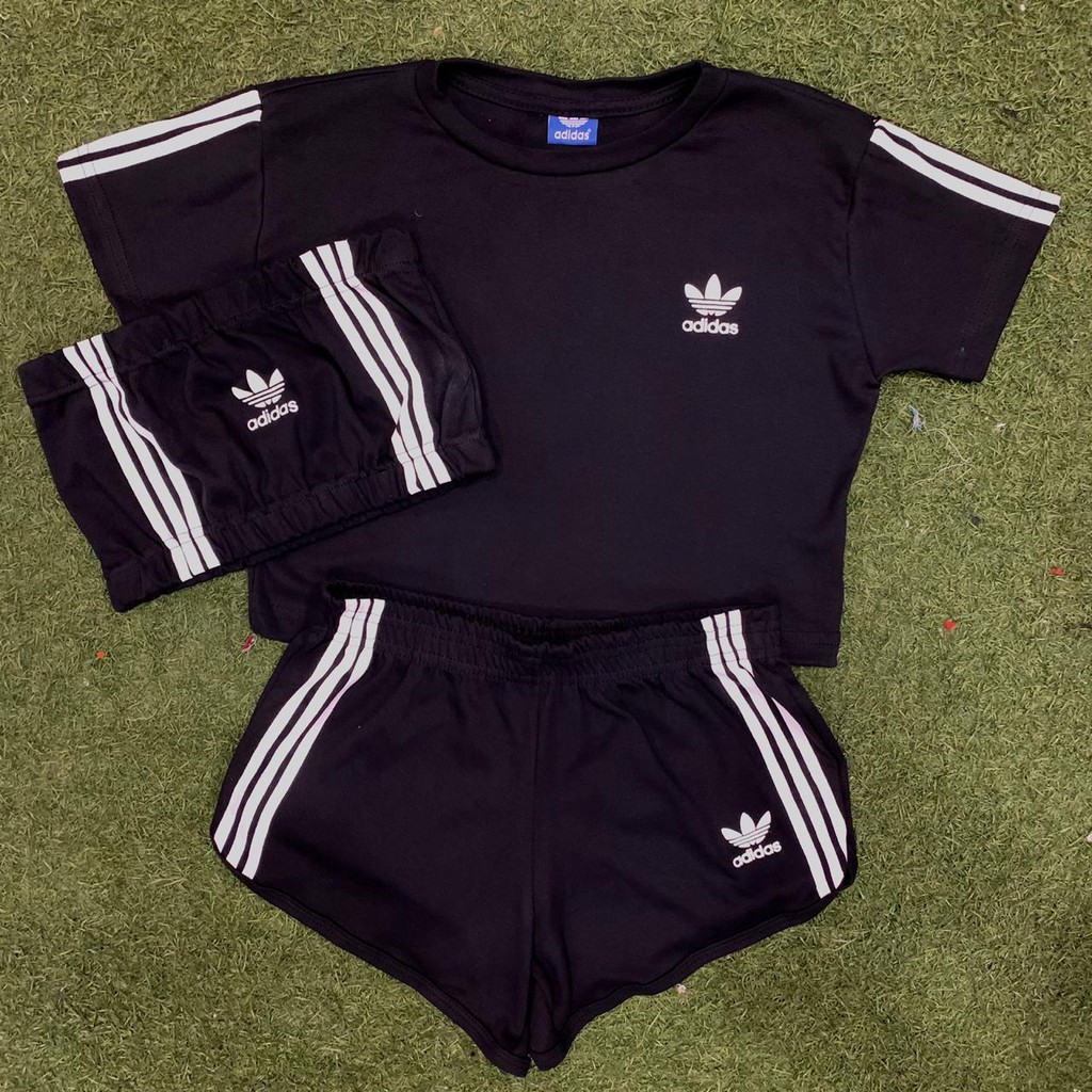 conjunto adidas feminino para academia