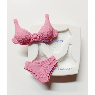 Molde Forma Silicone Lingerie n.2 - Com 2 cavidades -  para Artesanatos e Alimentos