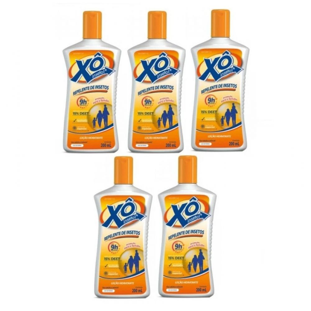 Kit Repelente Loção Xô Inseto Hidratante Cimed 200ml - 5 Unidades em Oferta na Shopee