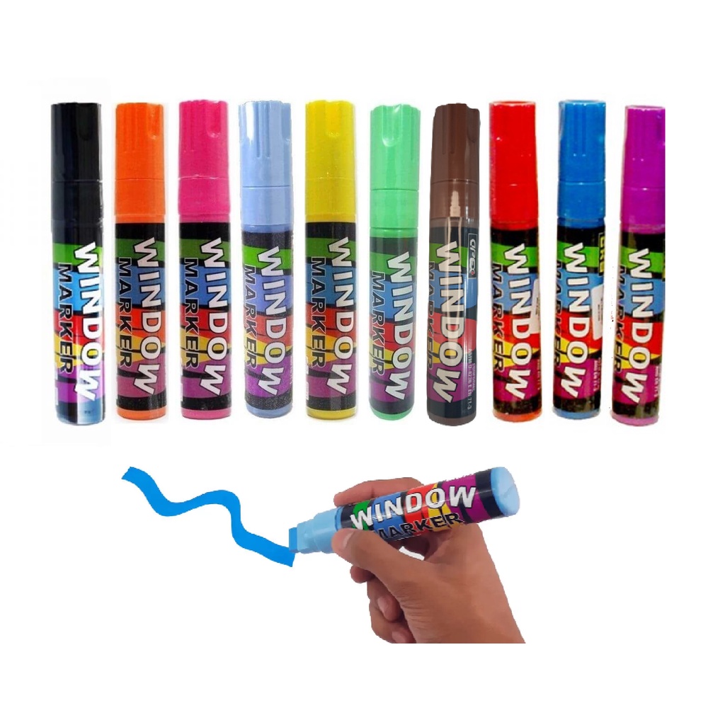 Caneta Window Marker Para Marcar Vidro/ Vitrine/ Carros/ Lousa Led/ Parabrisa