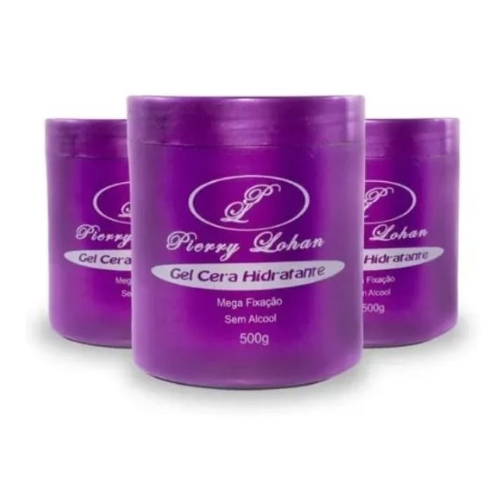 Kit 3 Unidades Gel Cera ou Cola Pierry Lohan 500g para Tranças Baby Hair - Envio em 24 Horas em Oferta na Shopee