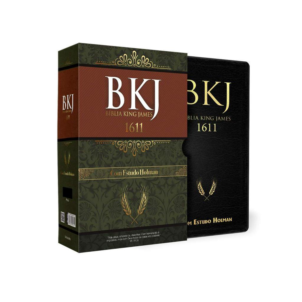 Biblia King James 1611 | Com Estudo Holman | Preta — imagem 2 de 2