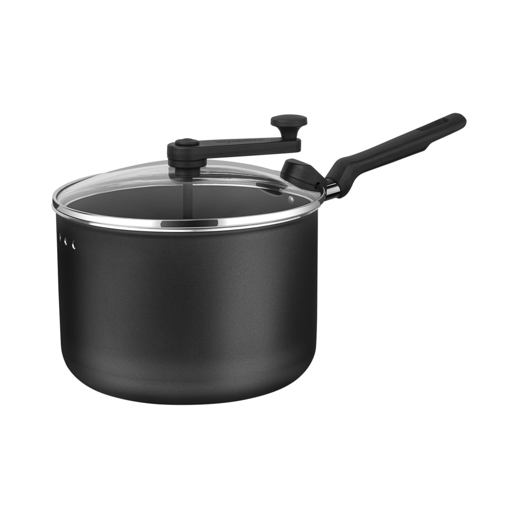 Pipoqueira Tramontina Antiaderente Loreto Grafite com Tampa de Vidro 20 cm 3,5 L em Alumín...