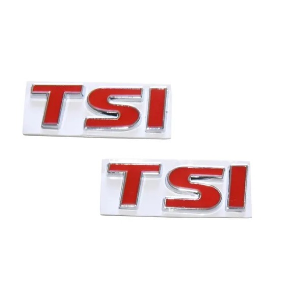 Par Mini Emblema Tsi Vw Gol Jetta Golf Polo Up Fox Lateral