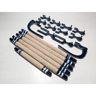 Kit Poleiro de cortiça com pontas de resina para Trinca Ferro em Oferta na Shopee