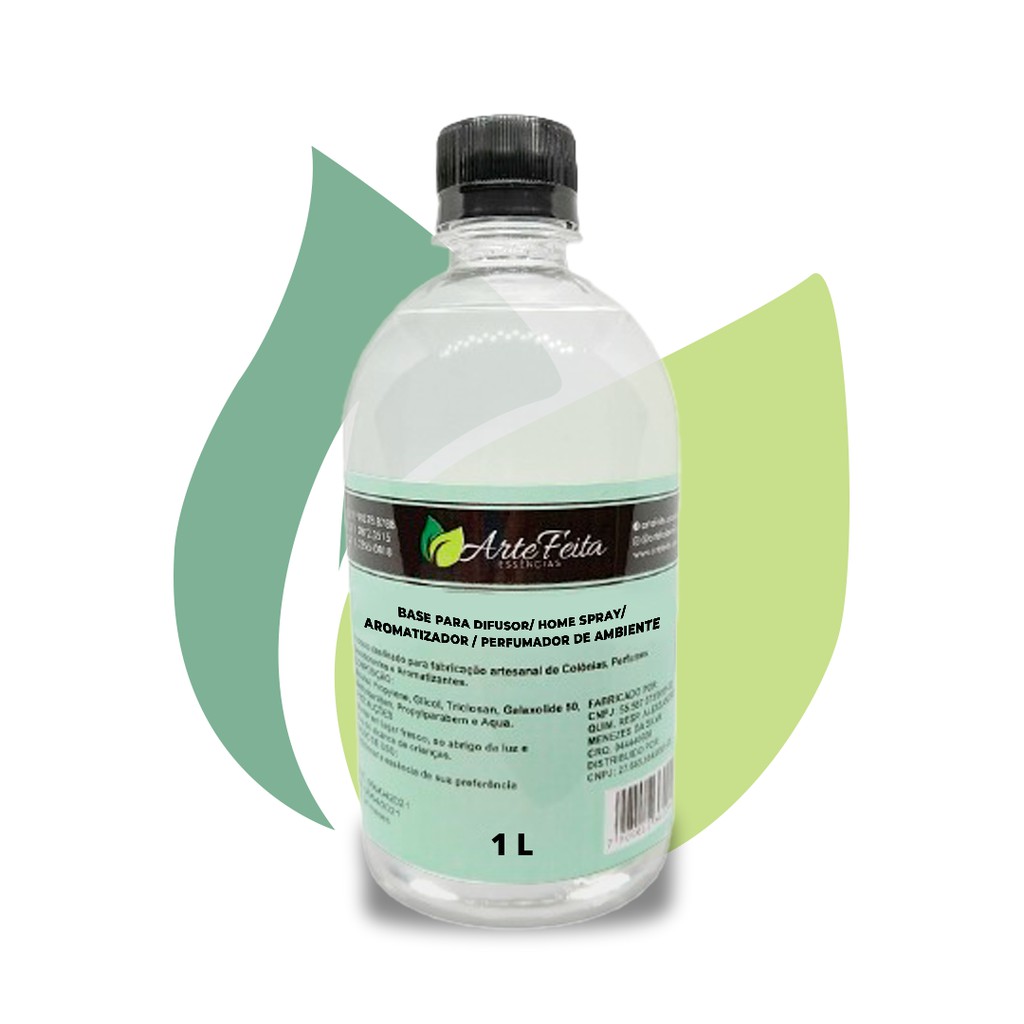 Base para Aromatizador e Difusor de Ambiente Perfumes Com Fixador Profissional 1 Litro