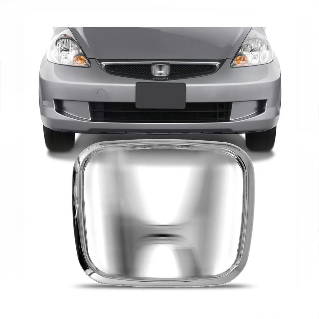 Emblema Grade Dianteira Honda Civic 2004 2005 2006 Fit 2004 2005 2006 2007 2008 Cromado