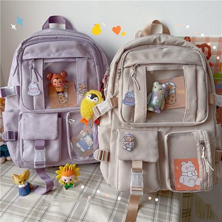 【Liu】 Mochila escolar de grande capacidade