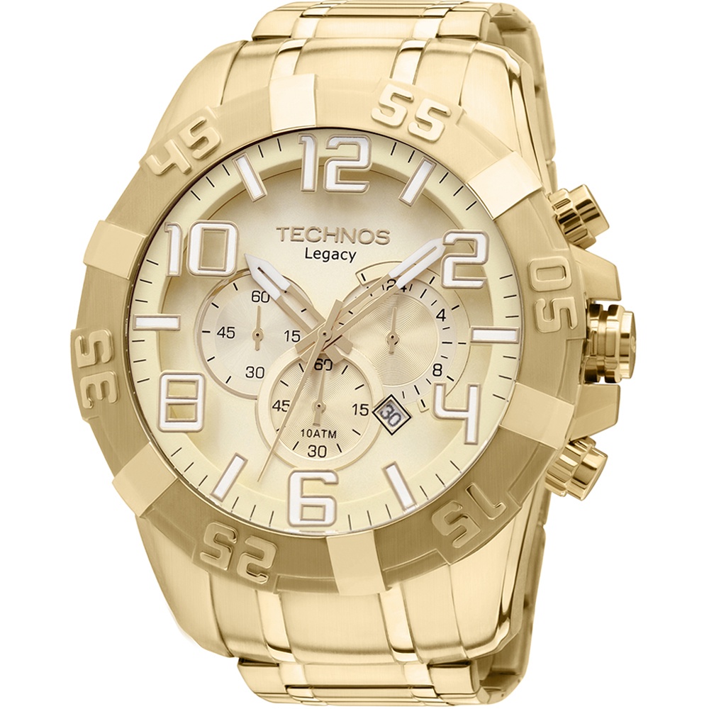 Relogio Technos Dourado Masculino Classic Legacy Os20ik/4x em Oferta na Shopee