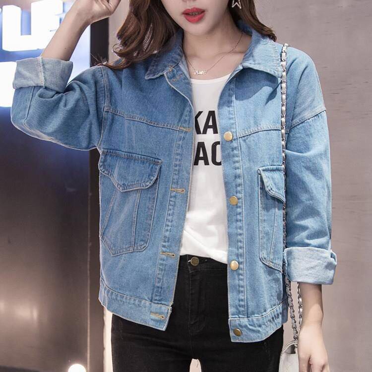 jaqueta grande jeans feminina