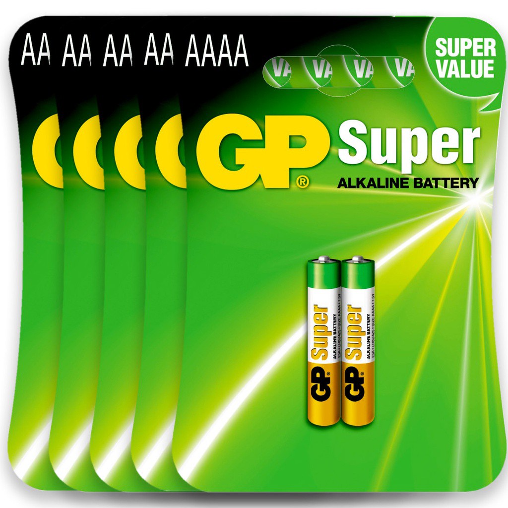 Pilha Alcalina AAAA GP Super Bateria 4A Mini kit 10 unidades