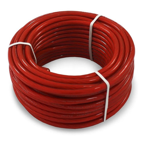 Rolo Cabo Fio 16mm 5 Metros Forca Som Automotivo Bateria Cobre
