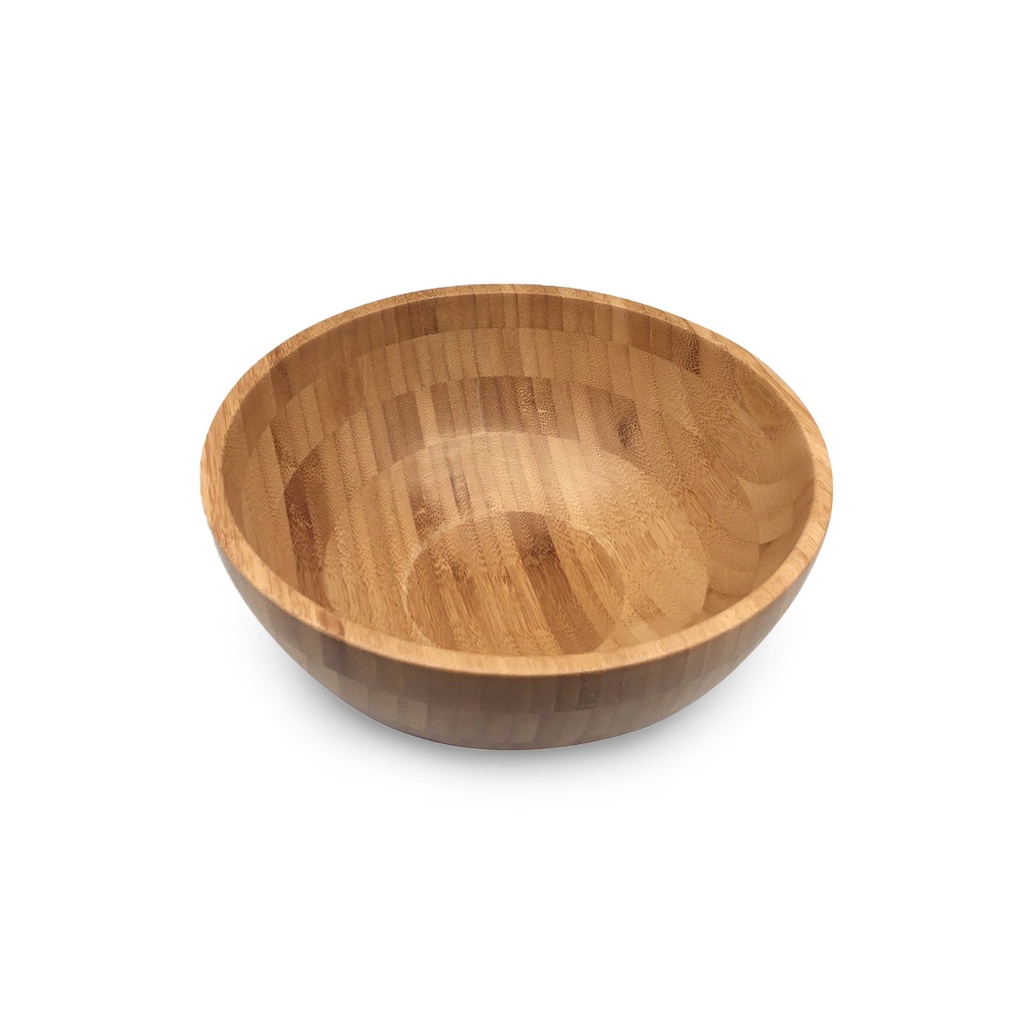 Bowl De Salada De Bambu - Oikos em Oferta na Shopee