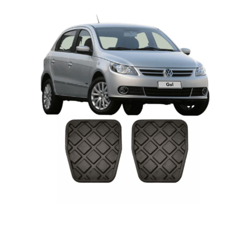 Kit Capa De Pedal Freio E Embreagem Gol Saveiro Voyage G5 G6