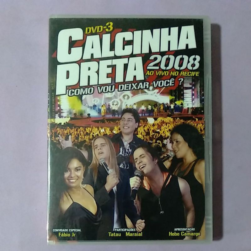 Dvd Calcinha Preta Volume 3 Ao Vivo Em Recife Shopee Brasil