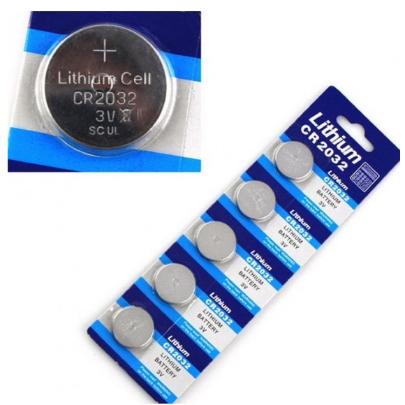 5 Bateria BOTÃO Lithium 3v Cr2032 05 unidade CR2032 pilha botao , pilha moeda ,pilha