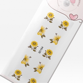 Adesivo 3D para Unhas-Flores Amarelas-3D 164 em Oferta na Shopee