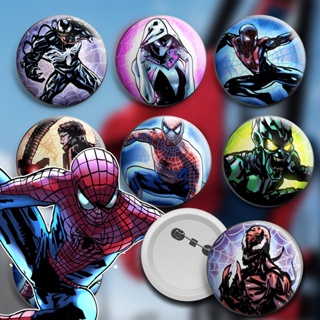 Bottons Aranhaverso do homem aranha - broche alfinete boton bottom button pin em Oferta na Shopee