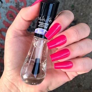 Esmalte 3 em 1: fortalecedor, primer e extra brilho 8ml