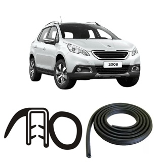 BORRACHA DE PORTA DIANTEIRA PRETA ESTRIADA PEUGEOT 2008 em Oferta na Shopee