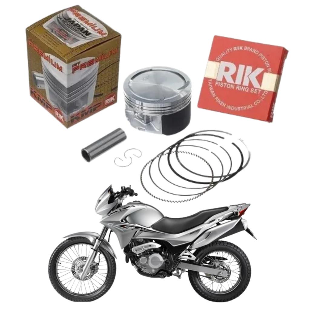 Kit Pistao Com Anel RIK Nx 400 Falcon 0,75 Kmp Premium em Oferta na Shopee