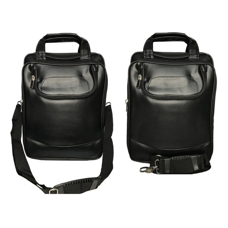 Mochila Pasta Notebook Masculina Couro Sintético 15 Polegadas Reforçada