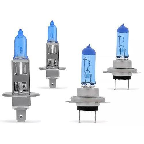 Kit Lâmpadas Palio Siena Strada G3 Super Brancas Farol Baixo H7/Alto H1 8500k 12v 55w em Oferta na Shopee