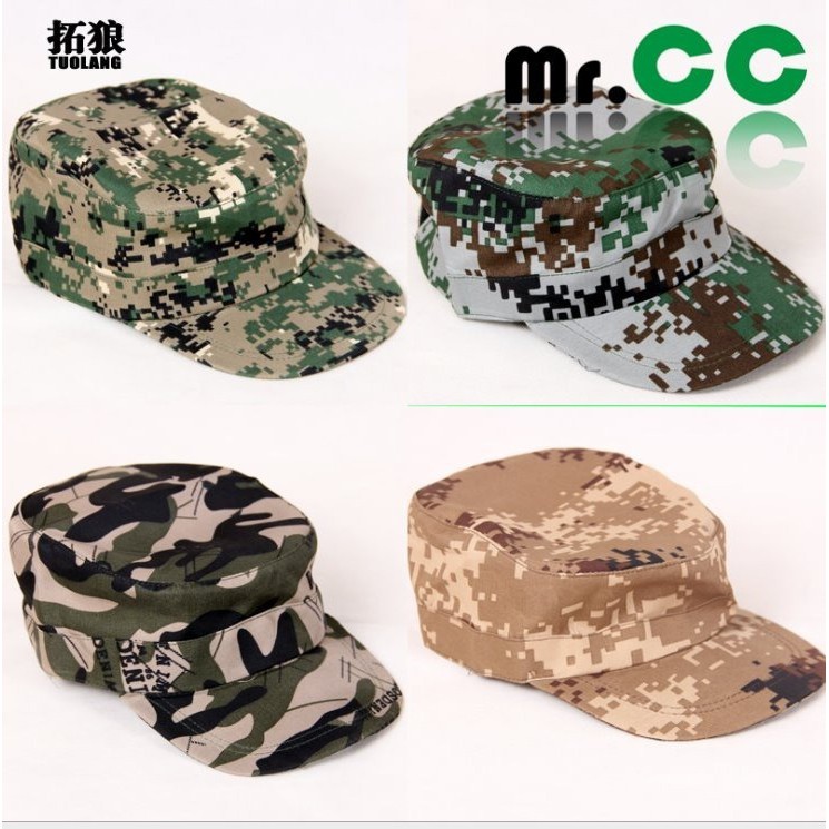 Boné Bone Cap Tipo Militar Camuflado Camping Fecho regulável 100% algodão
