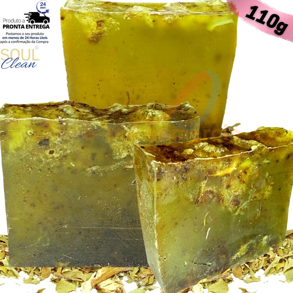 Kit 3 Sabonete Benzimento 110g Ervas Especial Artesanal Natural Descarrego Purificação Energética