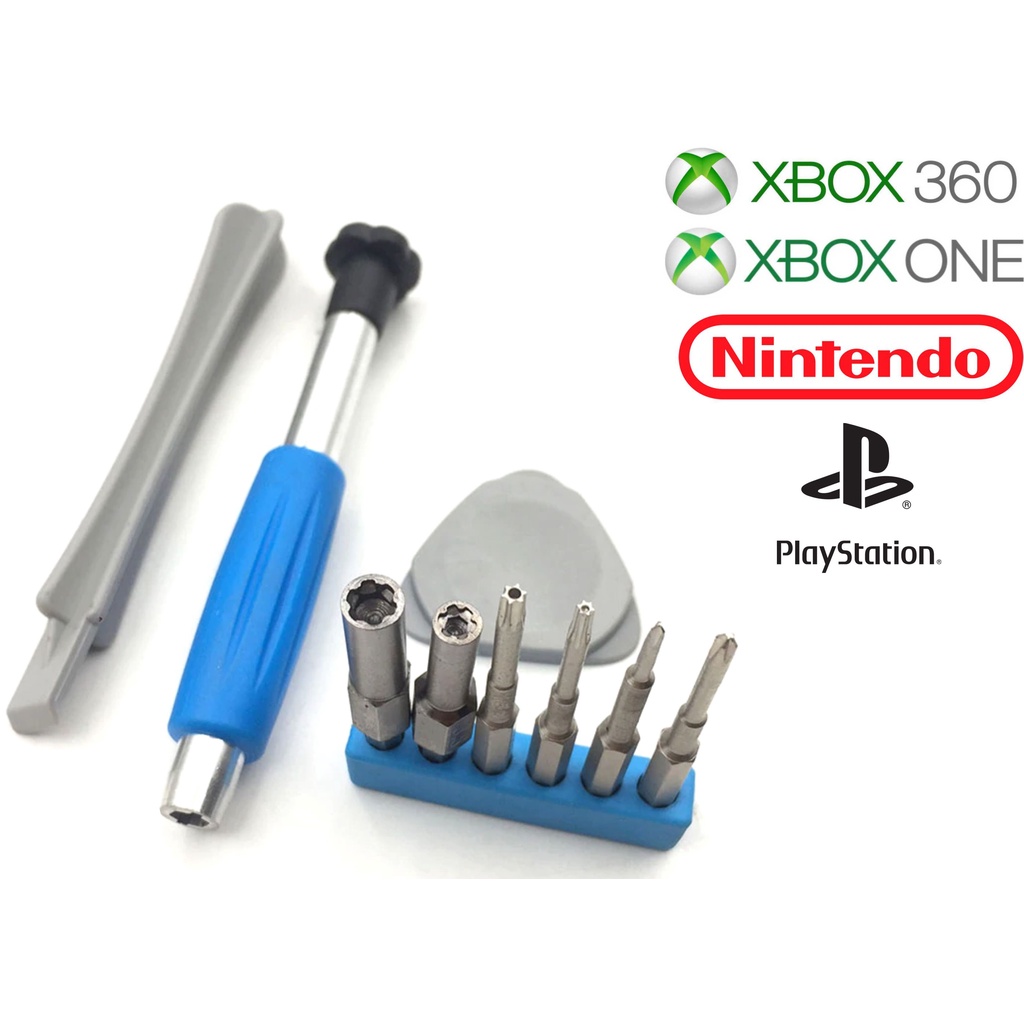 Kit de ferramentas para reparo de aparelhos Nintendo, Playstation, XBOX, etc.