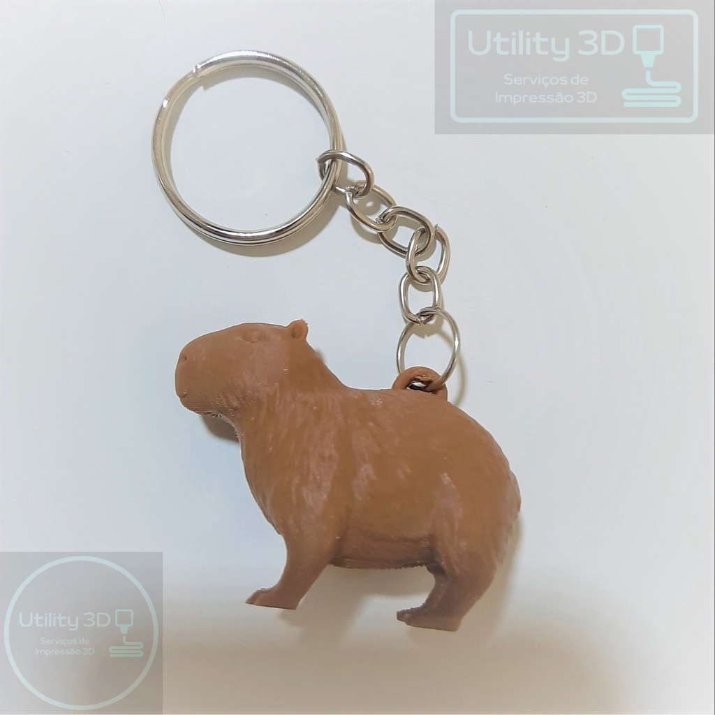 Chaveiro Capivara - Impressão 3D