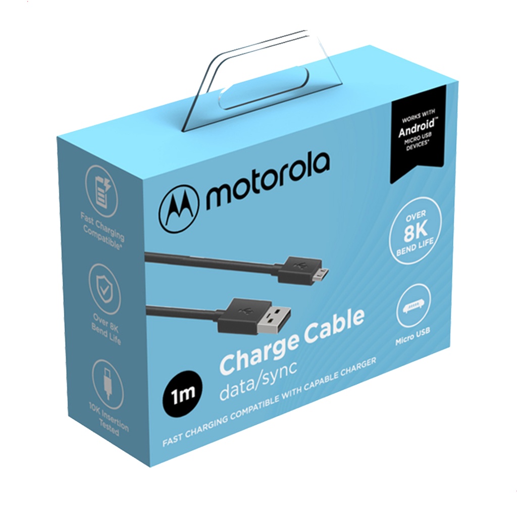 Cabo De Dados Motorola Original USB-A para Micro Usb 1 Metro