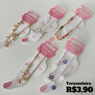 Kit C/20 Tornozeleira Bijoux Atacado pronta entrega em Oferta na Shopee