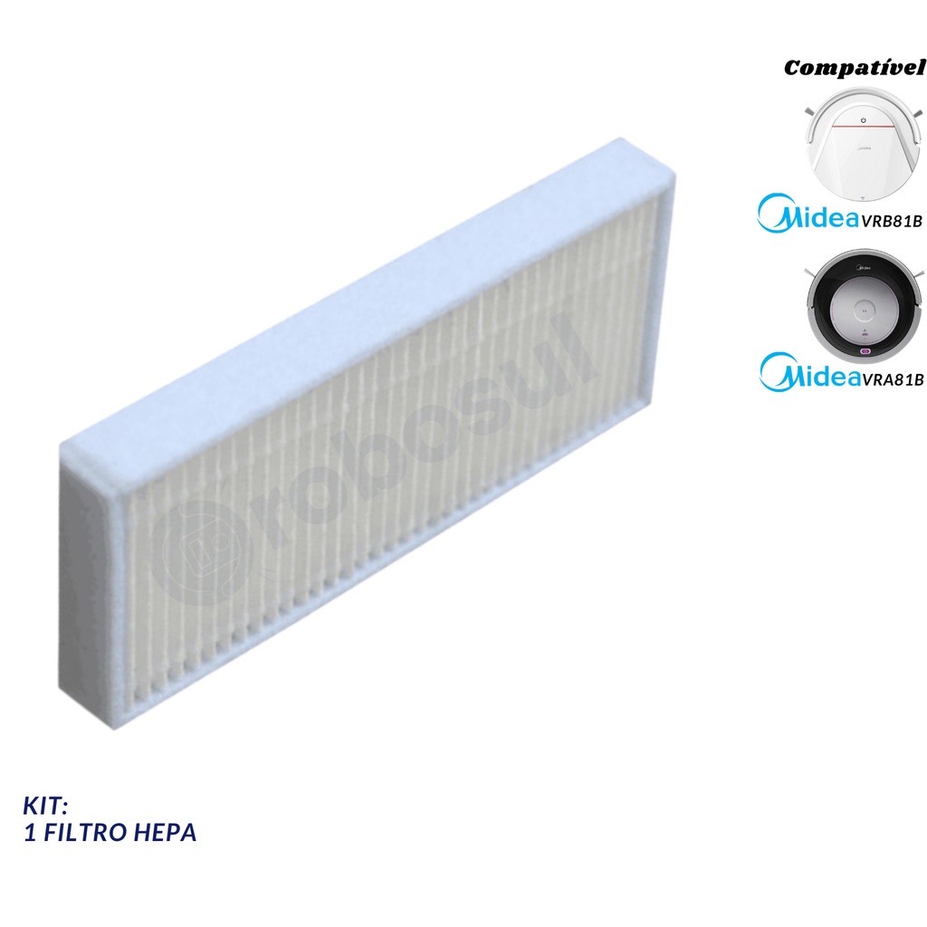Filtro Para Robo Aspirador Wap W300 E Midea Smart VRA81B | Shopee Brasil