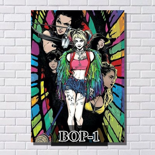 Placa Decorativa Aves de Rapina Arlequina (Birds of Prey and the Fantabulous Emancipation of one Harley Quinn/ BOP)