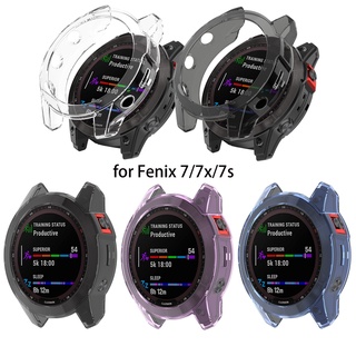 Capa De Celular Flexível De TPU Transparente Para Relógio De Pulso Garmin Fenix 7 7X 7S