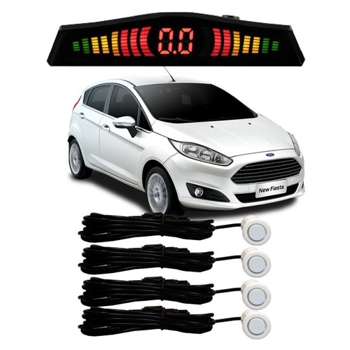 Sensor De Estacionamento Ré New Fiesta Tds Os Modelos Branco em Oferta na Shopee