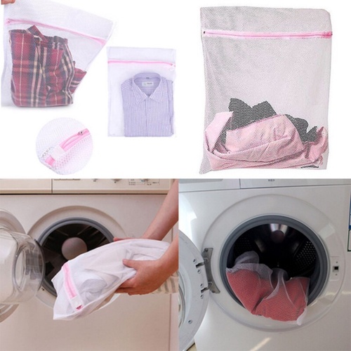 Saco Protetor Para Lavar Roupa em Maquinas de Lavar e Secadora 40X50CM