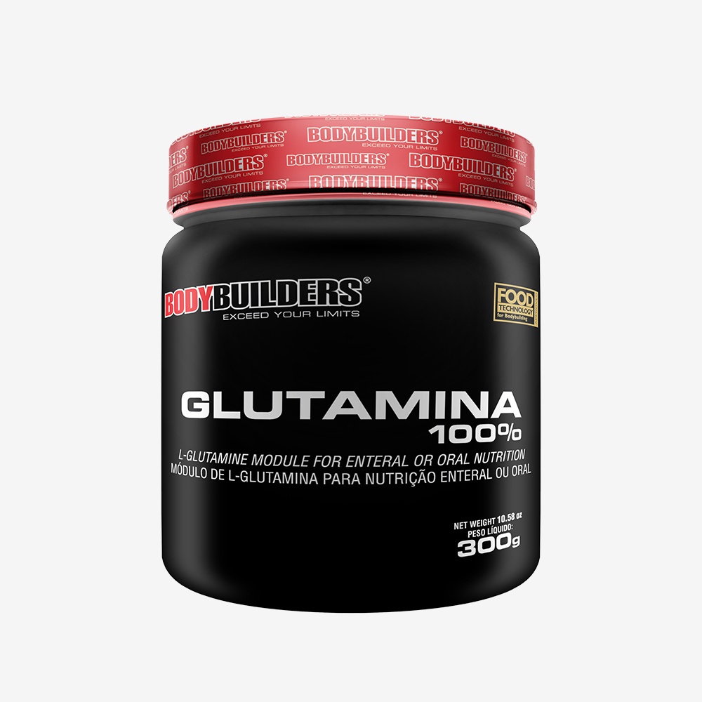 Glutamina 100% Pura 300g – Bodybuilders Suplemento para academia e exercícios físicos