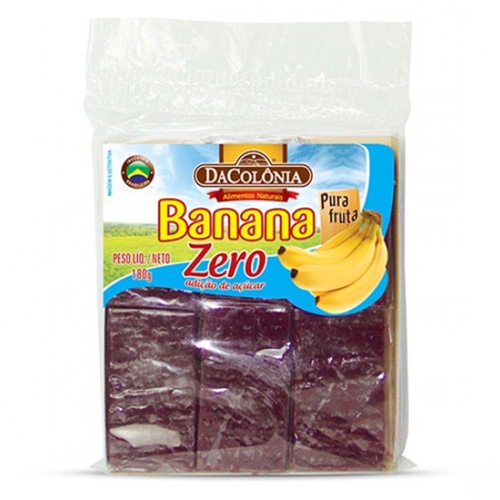Doce de Banana Zero Açucar 180g - Dacolônia