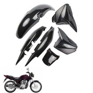 Carenagen Fan 125 2009, 2010, 2011, 2012 e 2013 Kit Preto Injetado em Oferta na Shopee