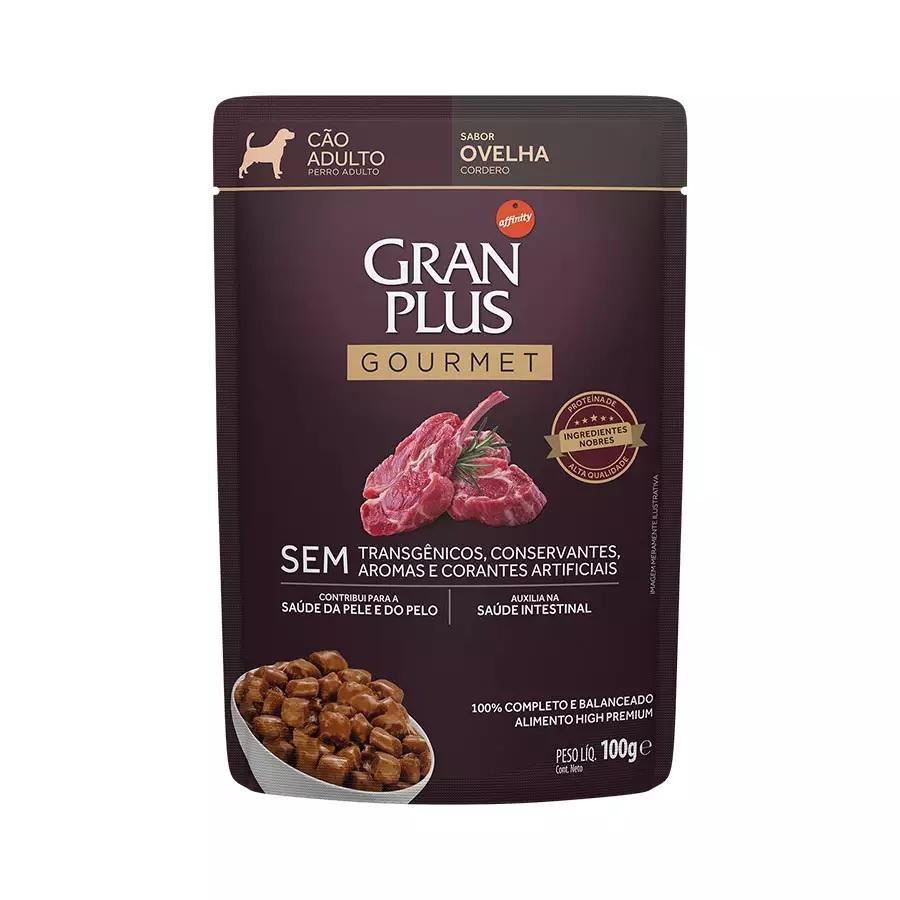 Racao Umida Gran Plus Gour Caes Adultos Ovelha Sache 100gr - Pets